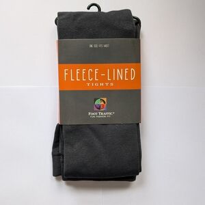 Black Foot Traffic Fleece-Lined Tights